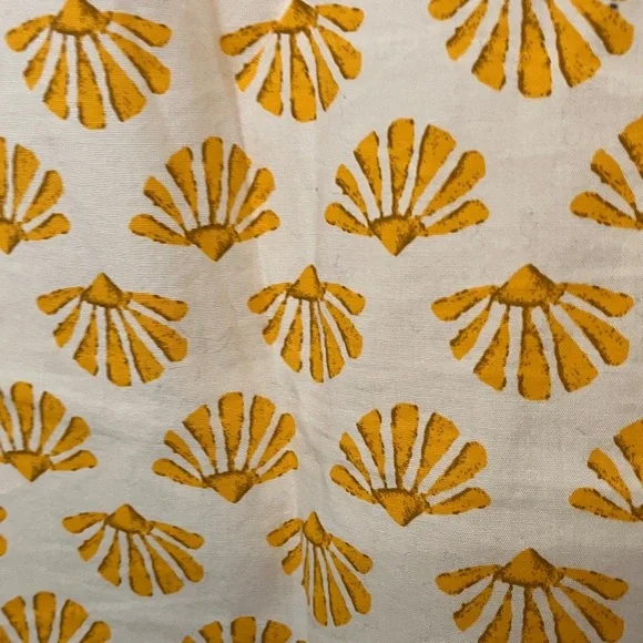 J. Crew Yellow Shell Print Blouse - Picture 4 of 8